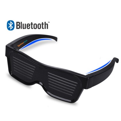 Newest bluetooth APP Programmable LED message scrolling Flashing Glasses Rave glasses